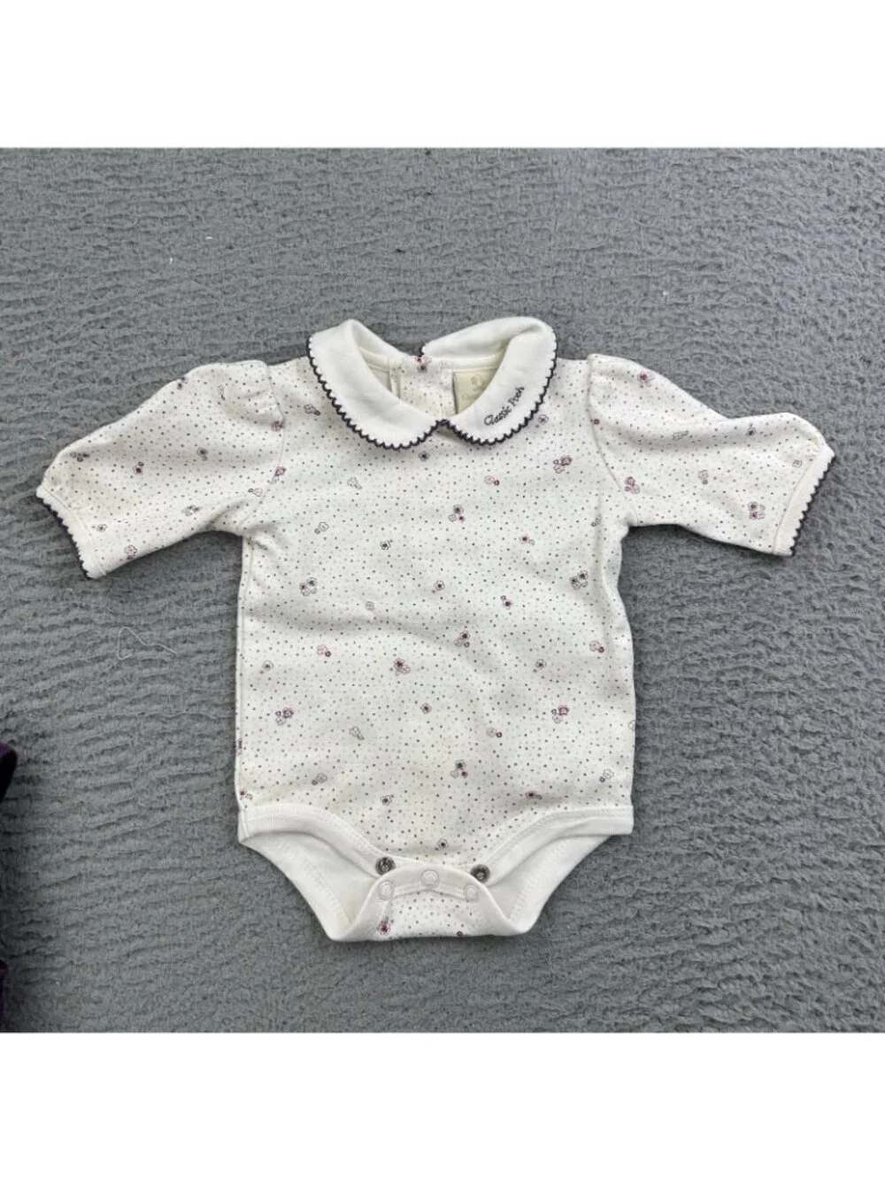 Winnie The Pooh Purple Dress Size Newborn VTG Two Piece Baby Kid